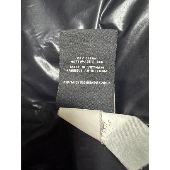 S13 New York Jacket Mens 2XL Black Hooded Puffer Down Feather Full Zip Quilted - Picture 10 of 11